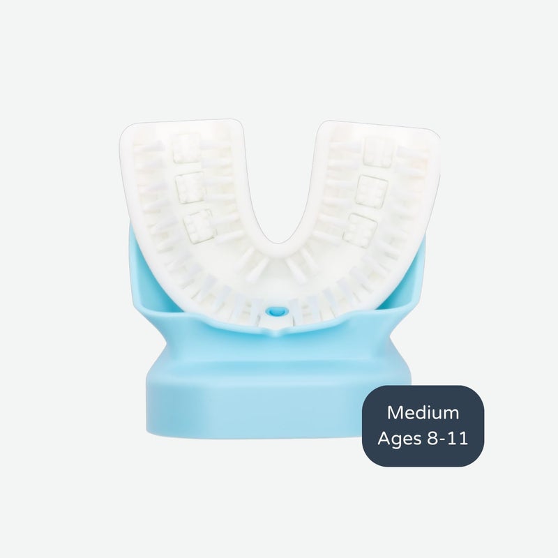 Willo Opticlean Mouthpiece for use with AutoFlo Plus Toothbrush, Replace Every 3 Months - White, Medium (Kids Ages 8-11 Years) - Image 2